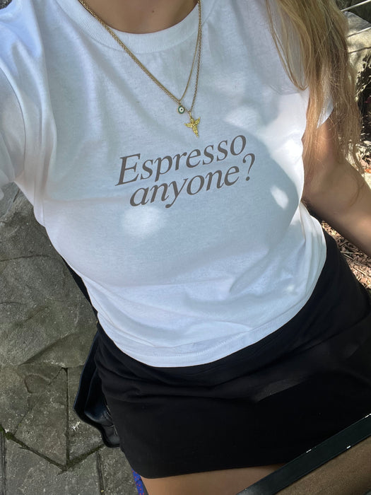 Espresso Anyone Baby Tee